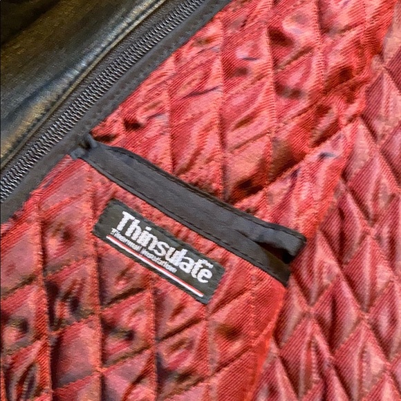 Vintage thinsulate lined lamb skin jacket w L - Picture 5 of 12